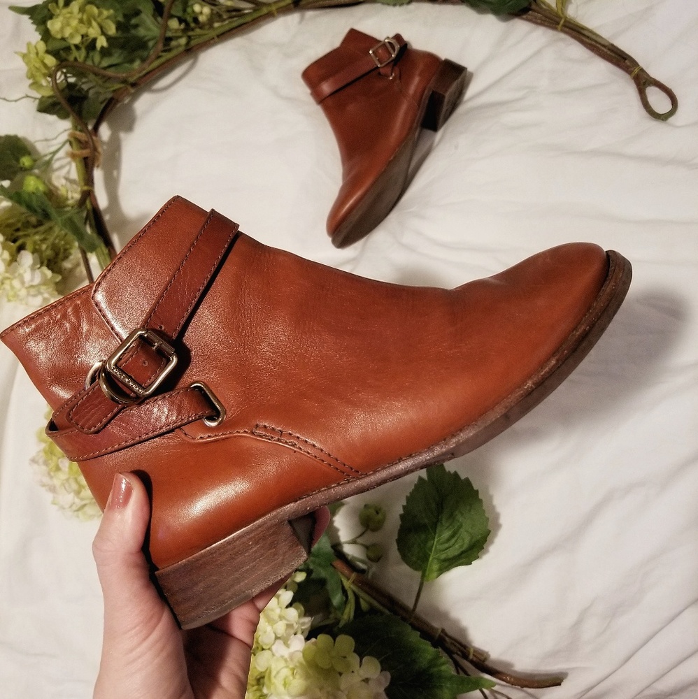 Tory Burch Leather Ankle Booties - Picture 2 of 8
